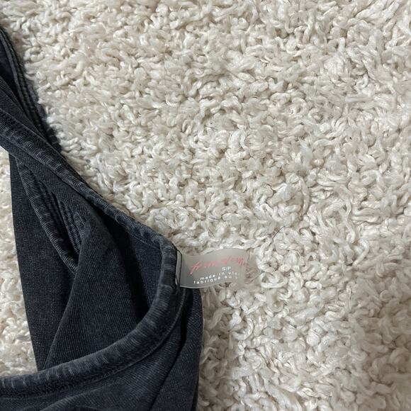 Free People Movement Small Oversized Black Stonewash Retro Layering Tunic Tank - Picture 4 of 7